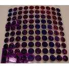 100 Buegelpailletten 9mm Hologramm  lila